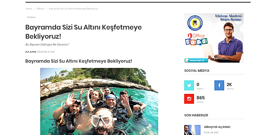 Medya Mersin – Bayramda Sizi Su Altını Keşfetmeye Bekliyoruz!